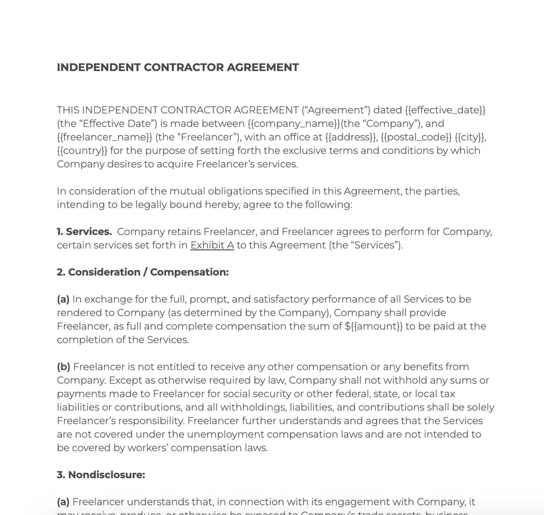 Random Sample Contract Generate and Sign Documents from Airtable | TypeFlow